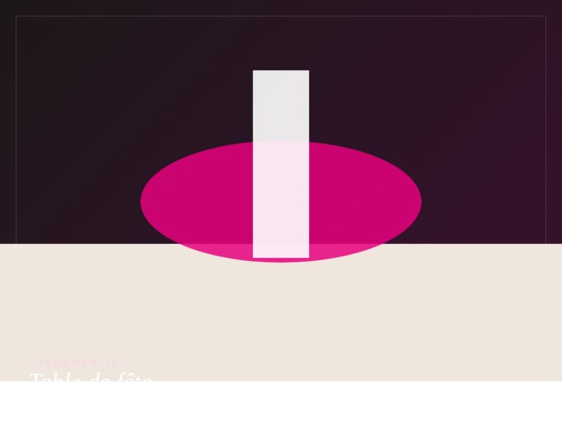 Réception & scénographie
